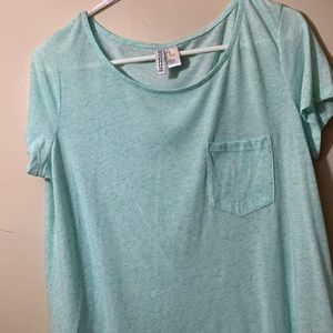 blue pocket H&M shirt